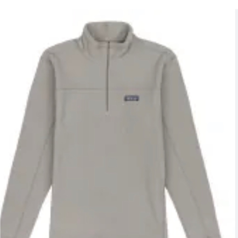 Patagonia Men's light  Grey 1/4 Zip Fleece Pullover  XL